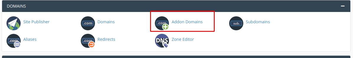 addon domain