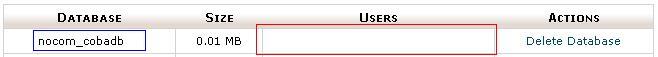 MySQL – User – Database – Cpanel