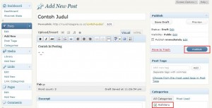 Menambahkan Postingan Blog