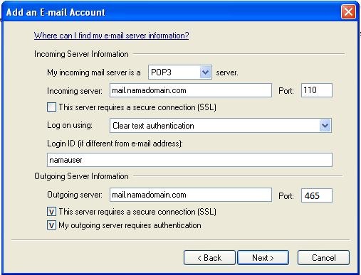 cara setting windows live mail