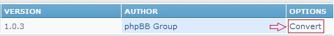 convert Upgrade phpbb2