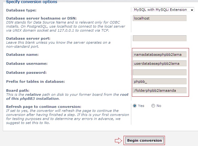 isiinfodblama Upgrade phpbb2 ke phpbb3