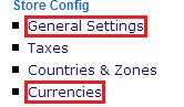 menukanan Konfigurasi Currencies di Cubecart