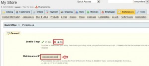 Tips Prestashop - Maintenance Mode