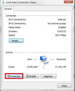 Menggunakan OpenDNS/GoogleDNS/Nawala