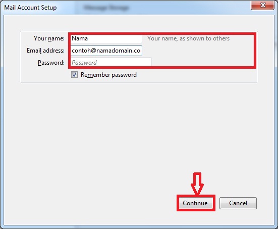 cara setting email di thunderbird 9