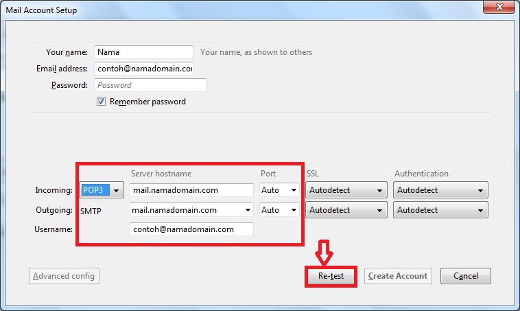 setting thunderbird 9