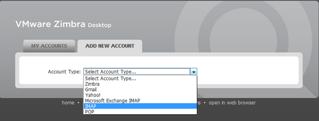 zimbra 2 Setting Email Acount Menggunakan Aplikasi Zimbra Desktop