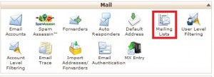 Cara membuat Mailing list di Cpanel