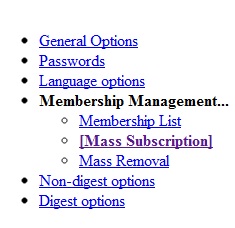 mailing list di cpanel