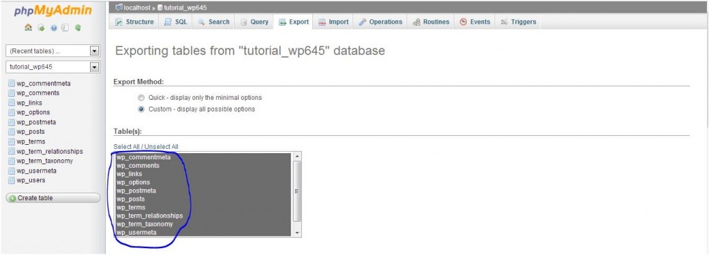 Migrasi WordPress antar Hosting Secara Manual exportdatabase - Migrasi WordPress antar Hosting Secara Manual