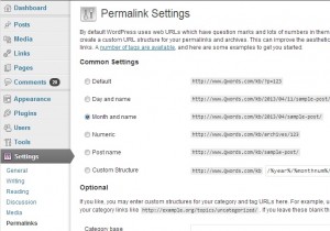 settingpermalinks - Meningkatkan SEO dengan penamaan URL yang Sederhana