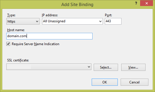 cara install ssl di iis