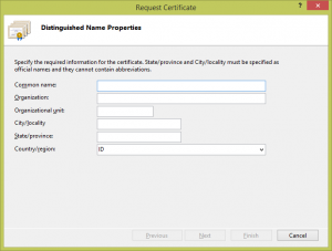 Request Certificates - Memasang SSL pada IIS
