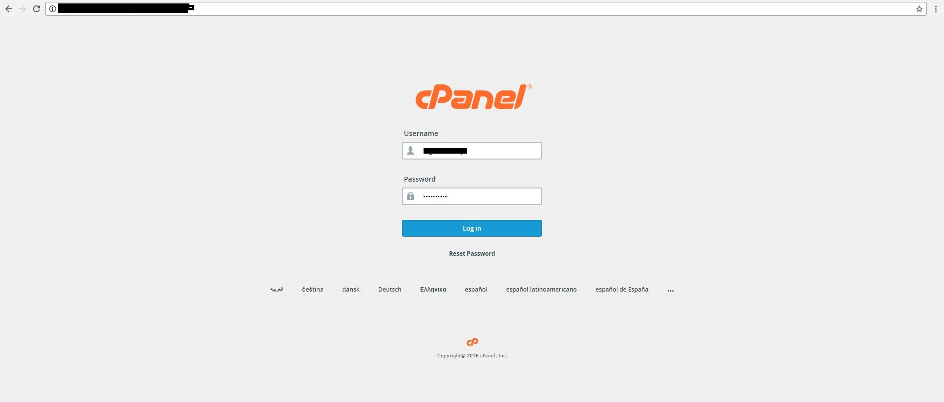 login-cpanel