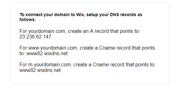 menghubungkan domain ke Wix