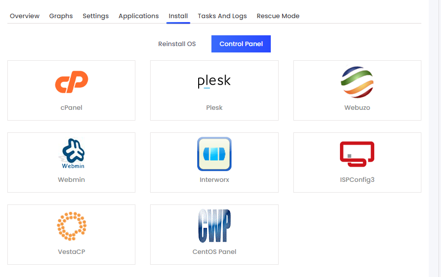 cara install control panel di vps