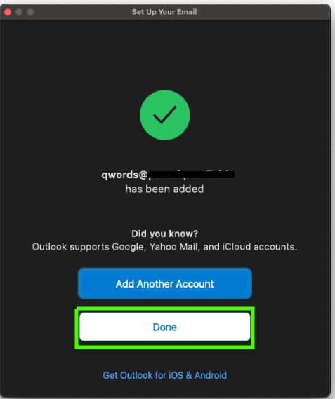 cara setting outlook di mac