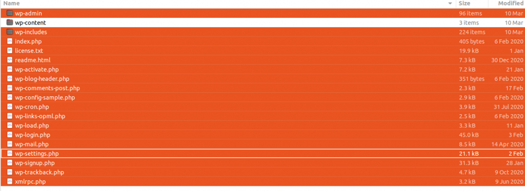 Extract WordPress di DirectAdmin