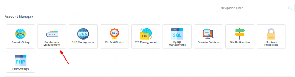 directory management directadmin