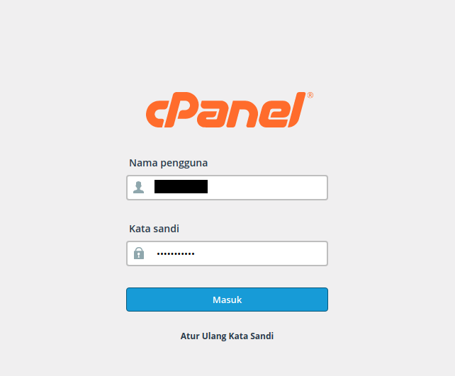 login cpanel