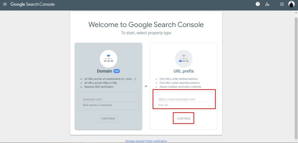 tambahkan website di analytics