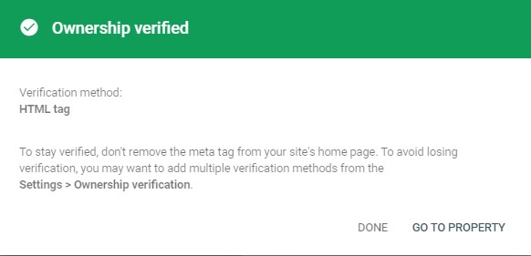 verifikasi ownership website