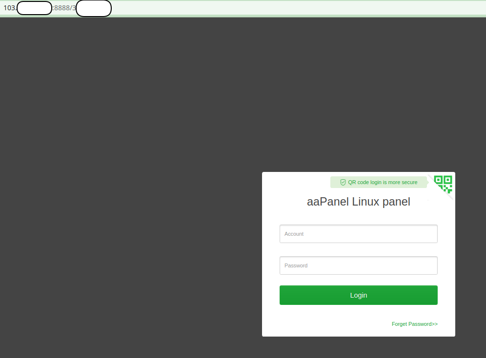 akses url domain aapanel