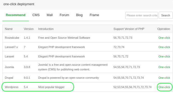 install wordpress di aapanel