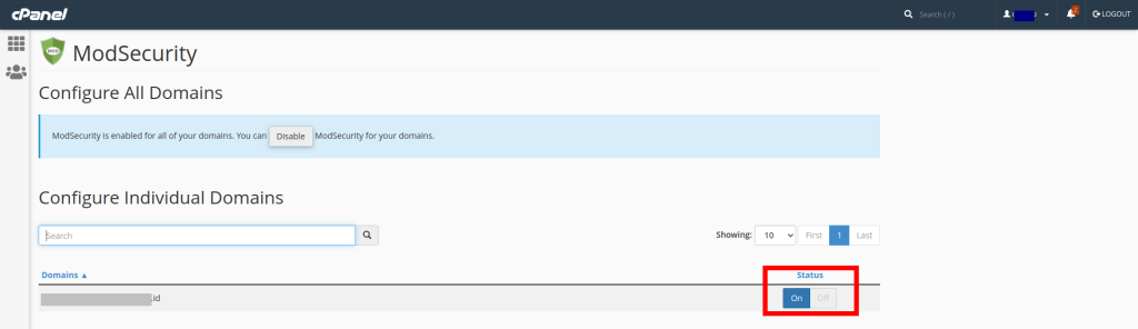 konfigurasi Mod Security