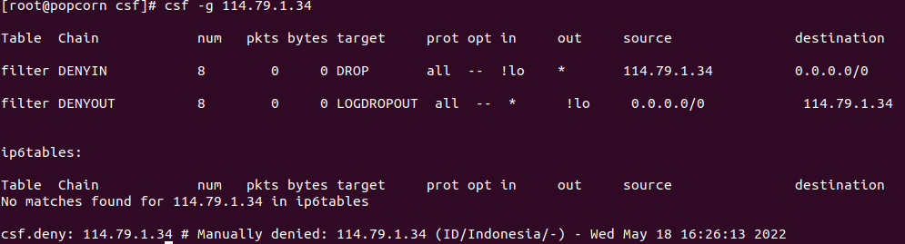 cara cek ip terblokir