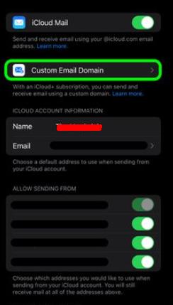 custom email domain