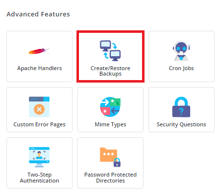 cara restore website