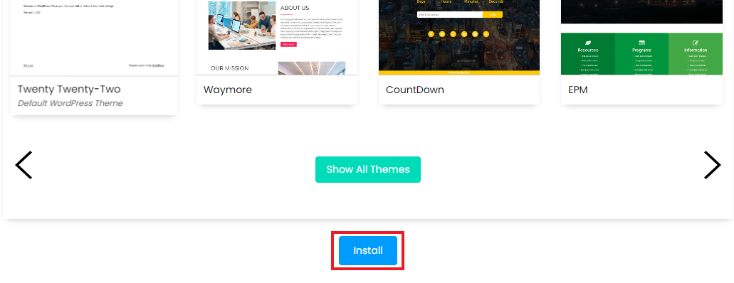 cara install wordpress
