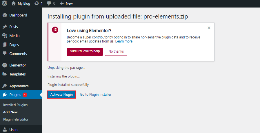 cara install plugin dari luar wordpress