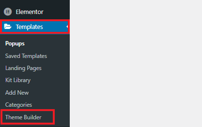 cara menggunakan elementor theme builder