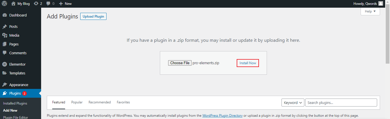 cara install plugin dari luar wordpress