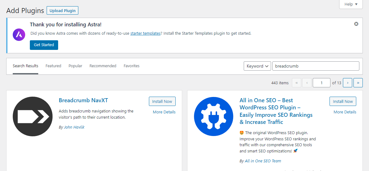 cara membuat breadcrumb di WordPress
