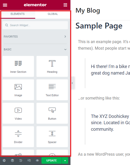 cara menggunakan elementor di wordpress