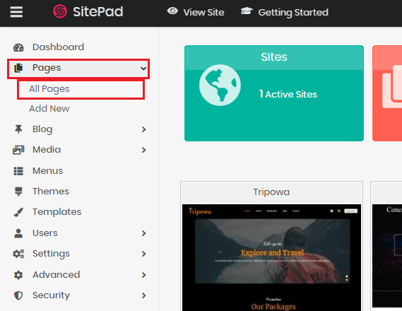 cara copy halaman website di sitepad