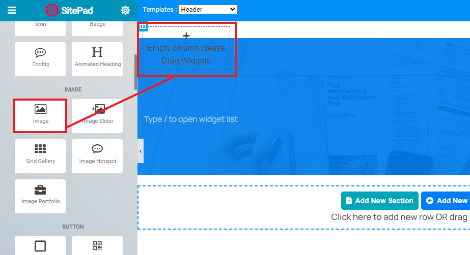 cara mengganti header dan footer di sitepad
